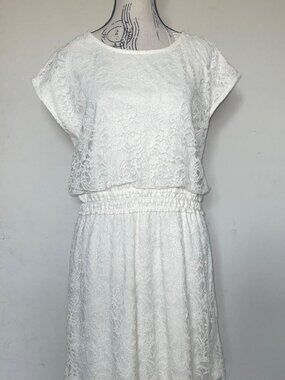 Ivory lace dress